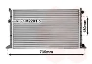 Kühler, Motorkühlung VAN WEZEL 58002160