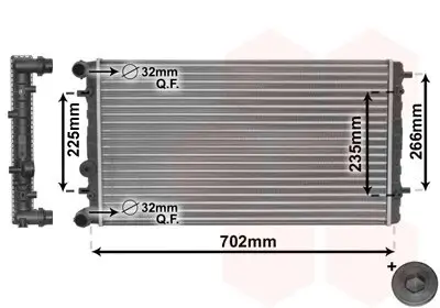 Kühler, Motorkühlung VAN WEZEL 58002174