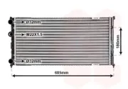 Kühler, Motorkühlung VAN WEZEL 58002192