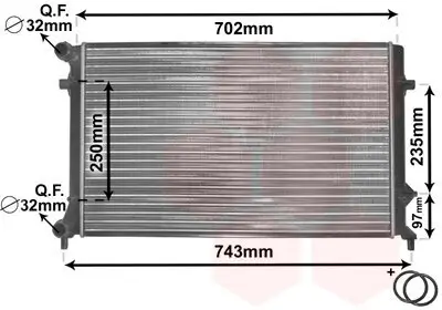 Kühler, Motorkühlung VAN WEZEL 58002204