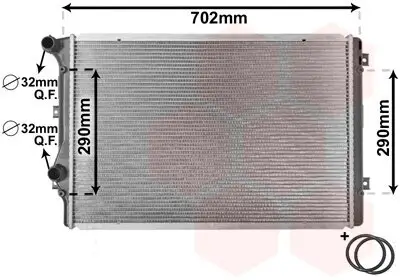 Kühler, Motorkühlung VAN WEZEL 58002207