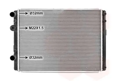 Kühler, Motorkühlung VAN WEZEL 58002249