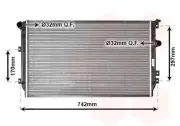 Kühler, Motorkühlung VAN WEZEL 58002287