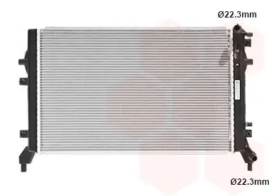 Kühler, Motorkühlung VAN WEZEL 58002326 Bild Kühler, Motorkühlung VAN WEZEL 58002326