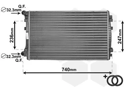 Kühler, Motorkühlung VAN WEZEL 58002338