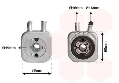 Ölkühler, Motoröl VAN WEZEL 58003082