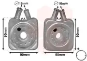 Ölkühler, Motoröl VAN WEZEL 58003106