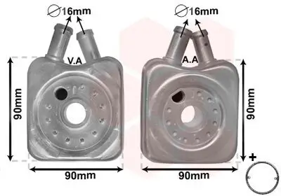 Ölkühler, Motoröl VAN WEZEL 58003106 Bild Ölkühler, Motoröl VAN WEZEL 58003106