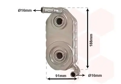 Ölkühler, Automatikgetriebe VAN WEZEL 58003110