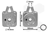 Ölkühler, Motoröl VAN WEZEL 58003215