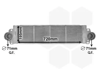 Ladeluftkühler VAN WEZEL 58004233