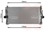 Ladeluftkühler VAN WEZEL 58004246