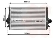 Ladeluftkühler VAN WEZEL 58004251