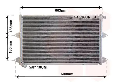 Kondensator, Klimaanlage VAN WEZEL 58005144 Bild Kondensator, Klimaanlage VAN WEZEL 58005144