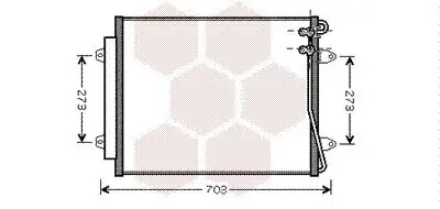 Kondensator, Klimaanlage VAN WEZEL 58005226 Bild Kondensator, Klimaanlage VAN WEZEL 58005226