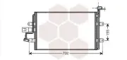 Kondensator, Klimaanlage VAN WEZEL 58005262