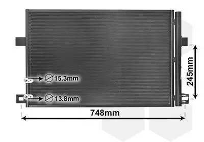 Kondensator, Klimaanlage VAN WEZEL 58005369 Bild Kondensator, Klimaanlage VAN WEZEL 58005369