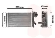 Wärmetauscher, Innenraumheizung VAN WEZEL 58006062