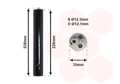 Trockner, Klimaanlage VAN WEZEL 5800D297