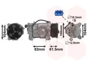 Kompressor, Klimaanlage VAN WEZEL 5800K167