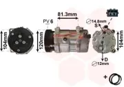 Kompressor, Klimaanlage 12 V VAN WEZEL 5800K172