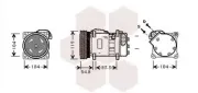 Kompressor, Klimaanlage VAN WEZEL 5800K281