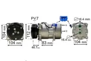 Kompressor, Klimaanlage 12 V VAN WEZEL 5800K288