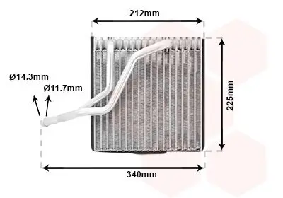 Verdampfer, Klimaanlage VAN WEZEL 5800V030