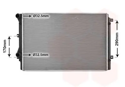 Kühler, Motorkühlung VAN WEZEL 58012701 Bild Kühler, Motorkühlung VAN WEZEL 58012701