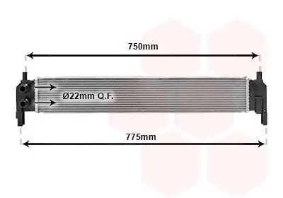 Kühler, Motorkühlung VAN WEZEL 58012703