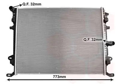 Kühler, Motorkühlung VAN WEZEL 58012707 Bild Kühler, Motorkühlung VAN WEZEL 58012707