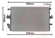 Kühler, Motorkühlung VAN WEZEL 58012716