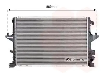 Kühler, Motorkühlung VAN WEZEL 58012721 Bild Kühler, Motorkühlung VAN WEZEL 58012721