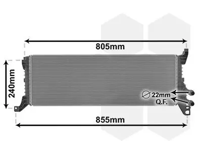 Kühler, Motorkühlung VAN WEZEL 58012723