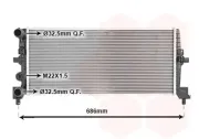 Kühler, Motorkühlung VAN WEZEL 58012725