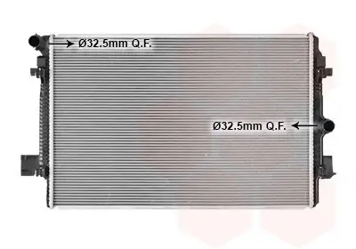 Kühler, Motorkühlung VAN WEZEL 58012726 Bild Kühler, Motorkühlung VAN WEZEL 58012726