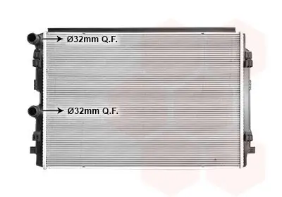 Kühler, Motorkühlung vor dem Kühler VAN WEZEL 58012727 Bild Kühler, Motorkühlung vor dem Kühler VAN WEZEL 58012727