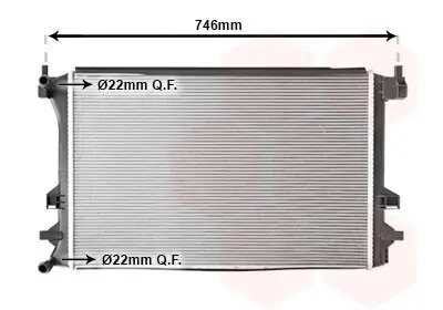 Kühler, Motorkühlung VAN WEZEL 58012732 Bild Kühler, Motorkühlung VAN WEZEL 58012732