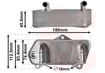 Ölkühler, Automatikgetriebe VAN WEZEL 58013701