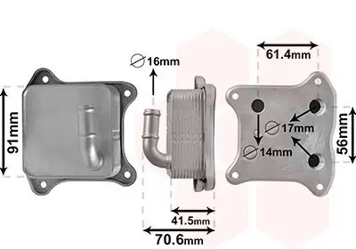 Ölkühler, Motoröl VAN WEZEL 58013702 Bild Ölkühler, Motoröl VAN WEZEL 58013702