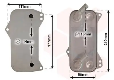 Ölkühler, Automatikgetriebe VAN WEZEL 58013709 Bild Ölkühler, Automatikgetriebe VAN WEZEL 58013709