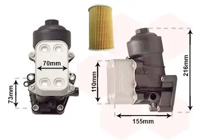 Ölkühler, Motoröl VAN WEZEL 58013721