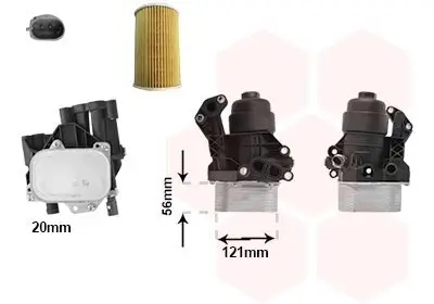 Ölkühler, Motoröl VAN WEZEL 58013724 Bild Ölkühler, Motoröl VAN WEZEL 58013724