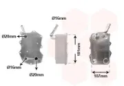 Ölkühler, Motoröl VAN WEZEL 58013731