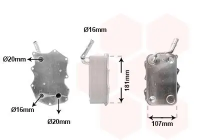 Ölkühler, Motoröl VAN WEZEL 58013731 Bild Ölkühler, Motoröl VAN WEZEL 58013731