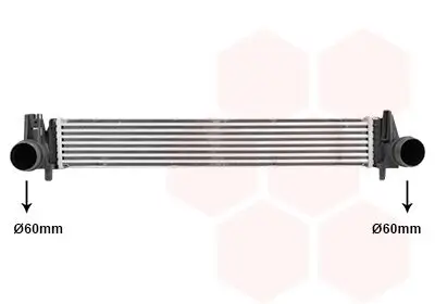 Ladeluftkühler VAN WEZEL 58014714 Bild Ladeluftkühler VAN WEZEL 58014714