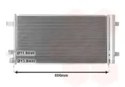 Kondensator, Klimaanlage VAN WEZEL 58015707