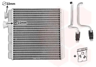 Wärmetauscher, Innenraumheizung VAN WEZEL 58016707 Bild Wärmetauscher, Innenraumheizung VAN WEZEL 58016707