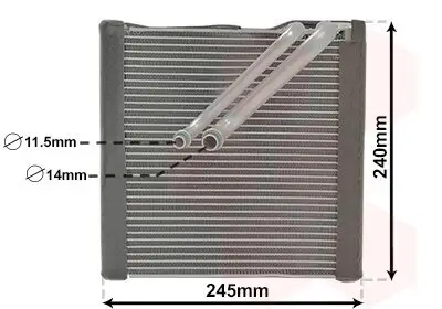 Verdampfer, Klimaanlage VAN WEZEL 5801V704 Bild Verdampfer, Klimaanlage VAN WEZEL 5801V704