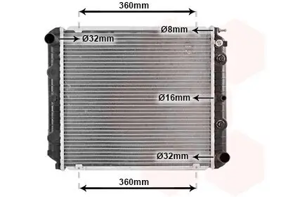 Kühler, Motorkühlung VAN WEZEL 59002039 Bild Kühler, Motorkühlung VAN WEZEL 59002039